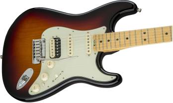 American Elite Stratocaster HSS Shawbucker, Maple Fingerboard, 3-Color Sunburst