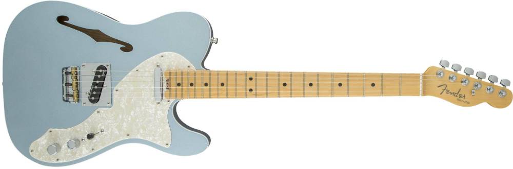 American Eilte Telecaster Thinline, Maple Fingerboard, Mystic Ice Blue