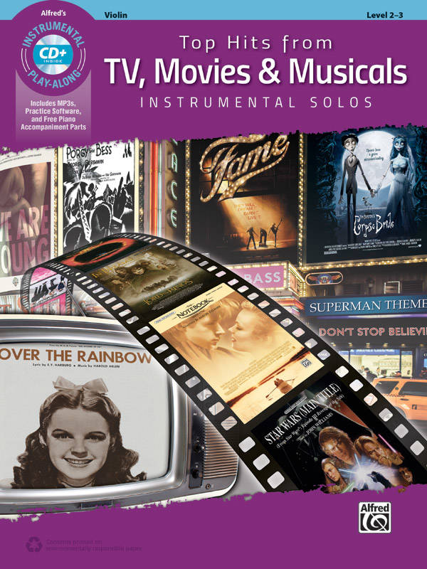 Top Hits from TV, Movies & Musicals Instrumental Solos for Strings - Violin - Book/CD
