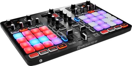 Hercules - P32 DJ Controller 2x16 Pad 2-Channel Controller with DJUCED 40