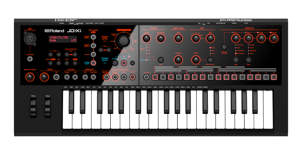 Ltd Edition Red JD-XI 37 Key Synthesizer