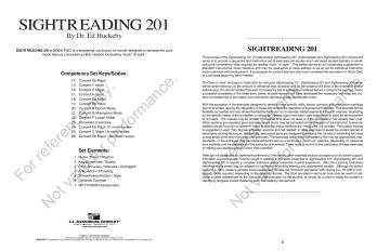 Sightreading 201 - Huckeby - Eb Alto Saxophone/Eb Baritone Saxophone - Book