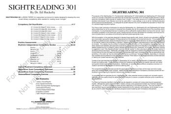 Sightreading 301 - Huckeby - Conductor - Book