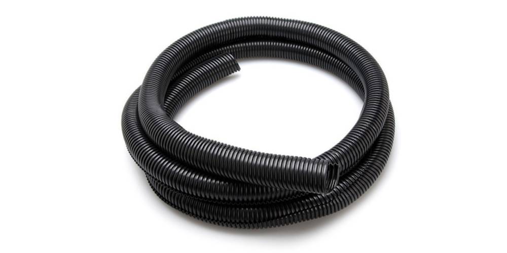 Split-Loom Cable Organizer,  Black Plastic, 1\'\' x 10 Ft.