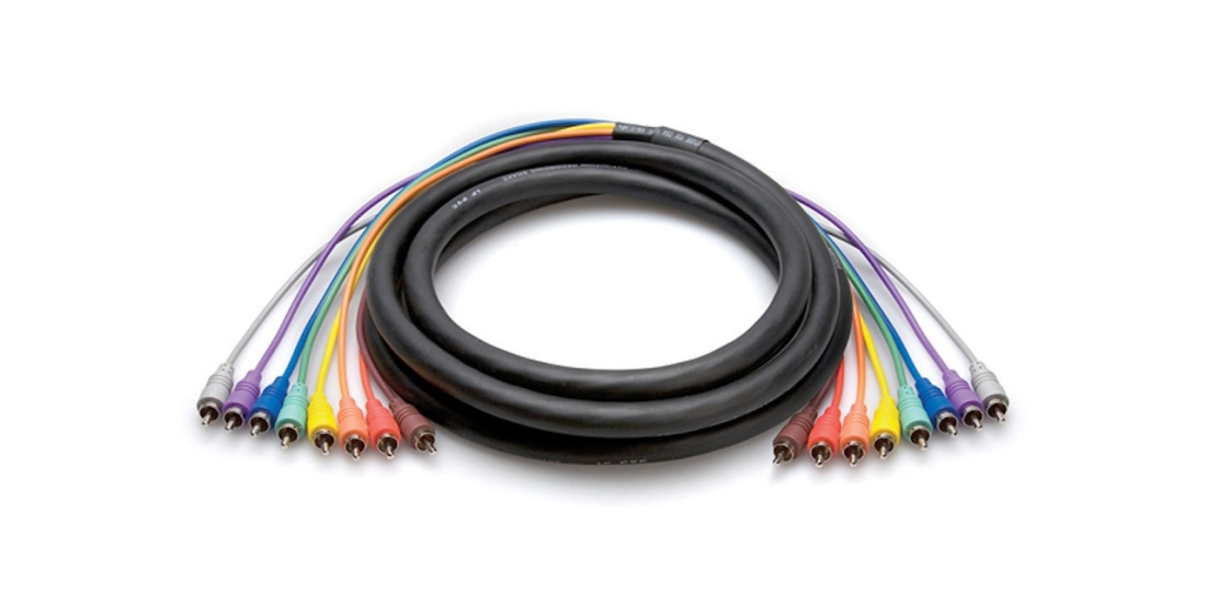 Unbalanced Snake Cable, RCA to RCA, 5m