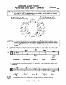 Advanced Music Theory Exams-Set 1 - McKibbon-U\'Ren/St. Germain - Answer Book