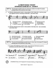 Advanced Music Theory Exams-Set 1 - McKibbon-U\'Ren/St. Germain - Answer Book