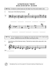 Basic Music Theory Exams-Set 1 - McKibbon-U\'Ren/St. Germain - Workbook