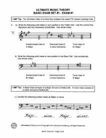 Basic Music Theory Exams-Set 1 - McKibbon-U\'Ren/St. Germain - Answer Book