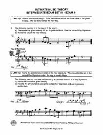 Intermediate Music Theory Exams-Set 1 - McKibbon-U\'Ren/St. Germain - Answer Book