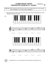 Preparatory Music Theory Exams-Set 1 - McKibbon-U\'Ren/St. Germain - Workbook