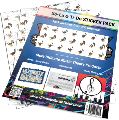 Ultimate Music Theory - So-La & Ti-Do Sticker Pack