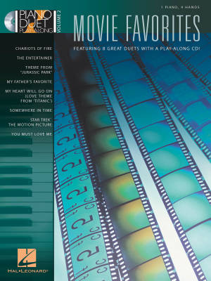 Hal Leonard - Movie Favorites: Piano Duet Play-Along Volume 2 - Piano Duets (1 Piano, 4 Hands) - Book/CD