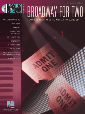 Hal Leonard - Broadway for Two: Piano Duet Play-Along Volume 3 - Piano Duets (1 Piano, 4 Hands) - Book/CD
