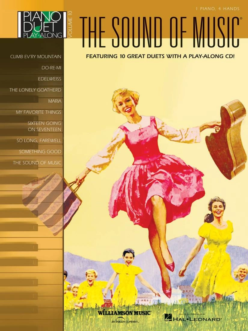 The Sound of Music: Piano Duet Play-Along Volume 10 - Rodgers/Hammerstein - Piano Duets (1 Piano, 4 Hands) - Book/Audio Online