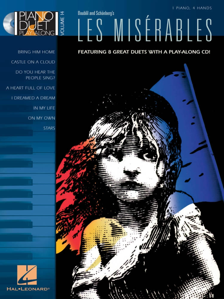 Les Miserables: Piano Duet Play-Along Volume 14 - Schonbert/Boublil - Piano Duets (1 Piano, 4 Hands) - Book/CD