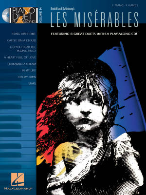 Hal Leonard - Les Miserables: Piano Duet Play-Along Volume 14 - Schonbert/Boublil - Duos de piano (1 piano, 4 mains) - Livre/CD