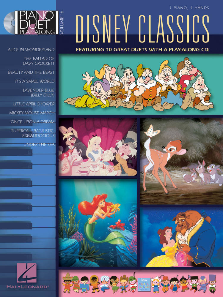 Disney Classics: Piano Duet Play-Along Volume 16 - Piano Duets (1 Piano, 4 Hands) - Book/CD