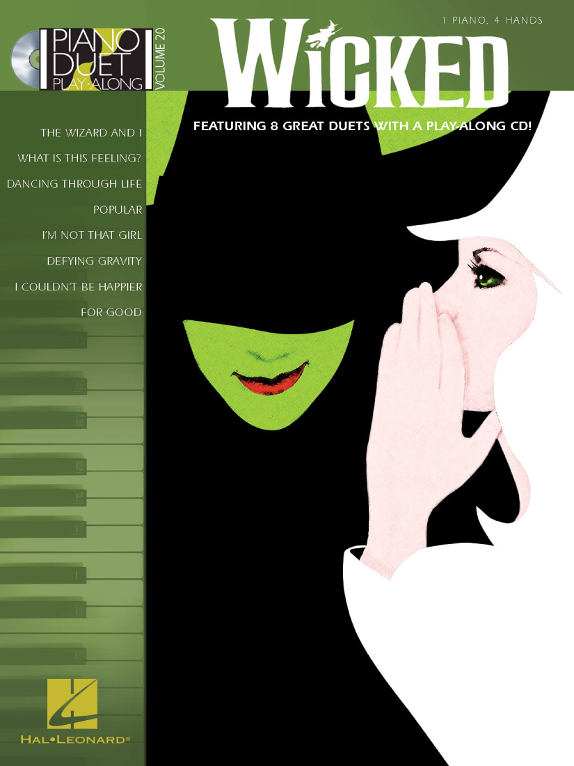 Wicked: Piano Duet Play-Along Volume 20 - Schawtz/Klose - Piano Duets (1 Piano, 4 Hands) - Book/CD