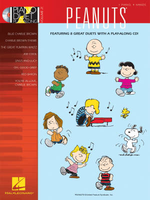 Hal Leonard - Peanuts: Piano Duet Play-Along Volume 21 -Guaraldi - Piano Duets (1 Piano, 4 Hands) - Book/CD