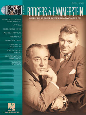 Hal Leonard - Rodgers & Hammerstein: Piano Duet Play-Along Volume 22 - Piano Duets (1 Piano, 4 Hands) - Book/CD