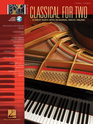 Hal Leonard - Classical for Two: Piano Duet Play-Along Volume 28 - Piano Duets (1 Piano, 4 Hands) - Book/Audio Online