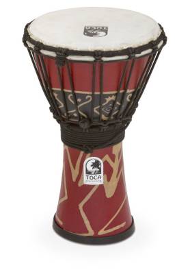Toca Percussion - Djemb Freestyle  cordes - 7 pouces - Rouge Bali