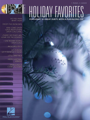 Holiday Favorites: Piano Duet Play-Along Volume 36 - Piano Duets (1 Piano, 4 Hands) - Book/CD
