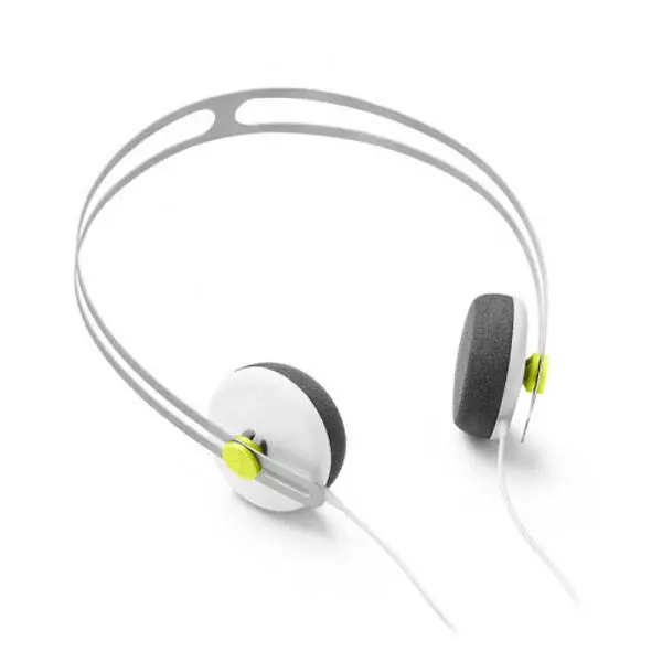 Tracks Headphones w/ One Button Mic - White