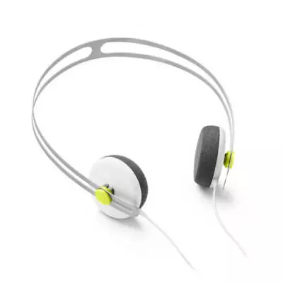 Tracks Headphones w/ One Button Mic - White