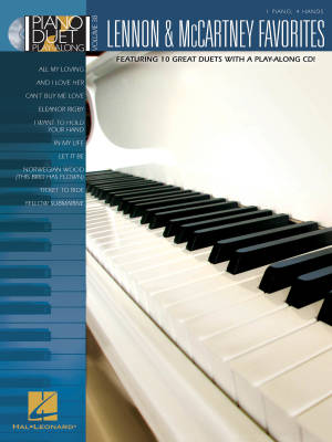 Hal Leonard - Lennon & McCartney Favorites: Piano Duet Play-Along Volume 38 - Piano Duets (1 Piano, 4 Hands) - Livre/CD