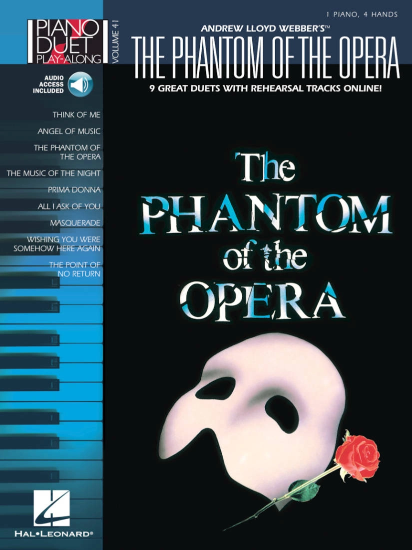 The Phantom of the Opera: Piano Duet Play-Along Volume 41 - Piano Duets (1 Piano, 4 Hands) - Book/Audio Online