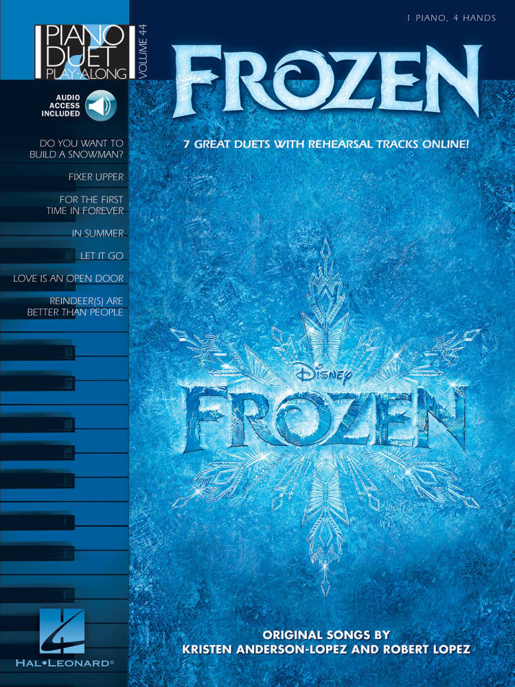 Frozen: Piano Duet Play-Along Volume 44 - Piano Duets (1 Piano, 4 Hands) - Book/Audio Online