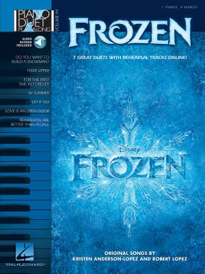 Hal Leonard - Frozen: Piano Duet Play-Along Volume 44 - Piano Duets (1 Piano, 4 Hands) - Book/Audio Online