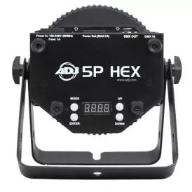 Low Profile LED Par Fixture with 5x10W HEX-RGBAW+UV LED