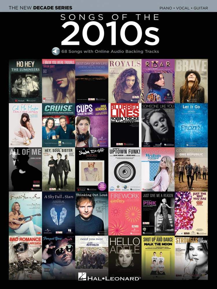 Songs of the 2010s - Piano/Vocal/Guitar - Book/Audio Online