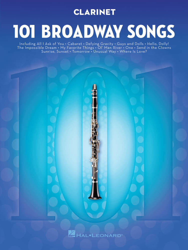 101 Broadway Songs for Clarinet - Book