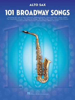 101 Broadway Songs for Alto Sax - Book
