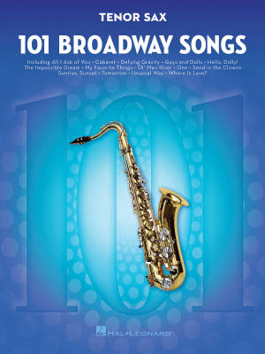 101 Broadway Songs for Tenor Sax - Book