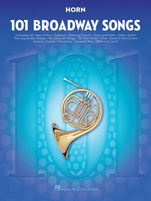 101 Broadway Songs for F Horn - Book