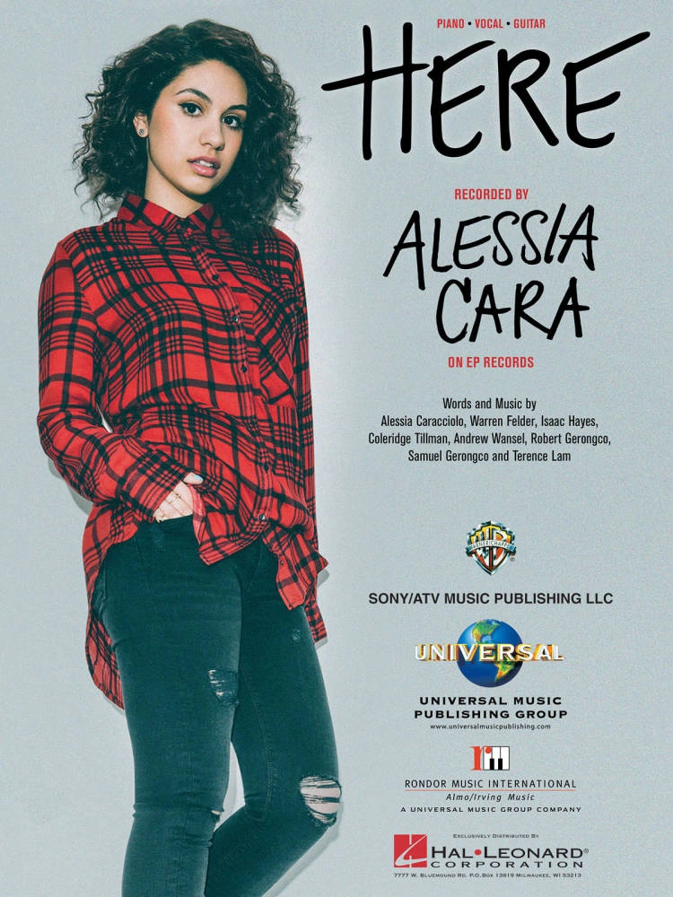 Here - Cara - Piano/Vocal/Guitar - Sheet Music