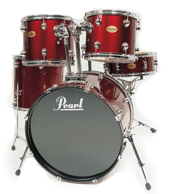 Pearl Target 5-Piece Drum Kit With Hardware & Throne - Wine Red | Long &  McQuade