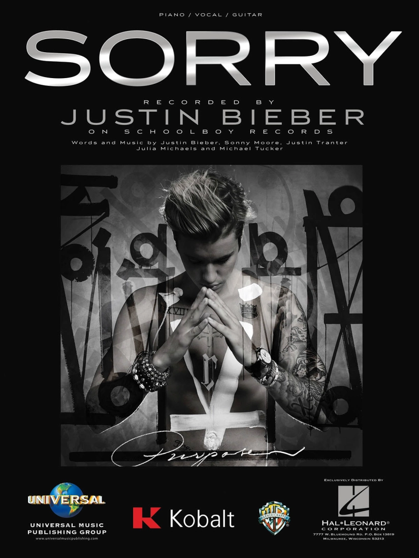 Sorry - Bieber - Piano/Vocal/Guitar - Sheet Music