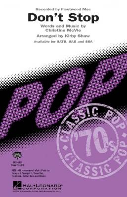 Hal Leonard - Dont Stop - McVie/Shaw - SSA