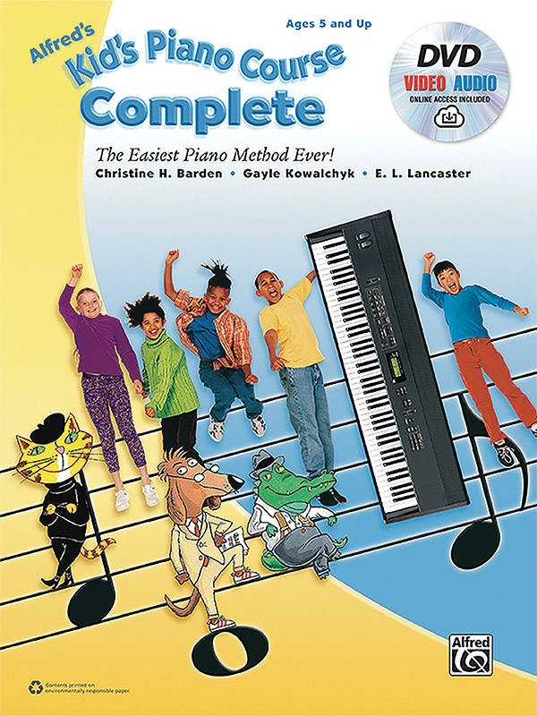 Alfred\'s Kid\'s Piano Course, Complete - Barden /Kowalchyk /Lancaster - Piano - Book/DVD/Media Online