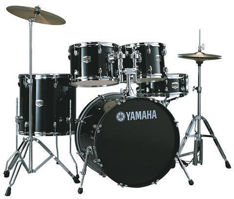 Gigmaker 4-Piece Drum Kit with Hardware - Black