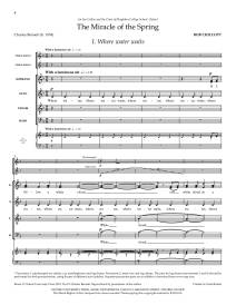 The Miracle of the Spring - Chilcott - SATB