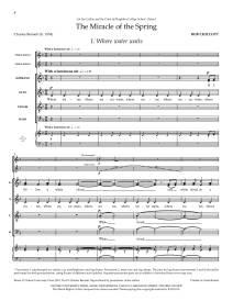 The Miracle of the Spring - Chilcott - SATB