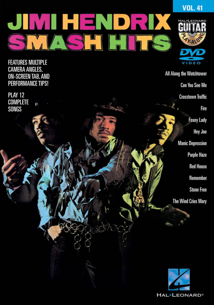 Jimi Hendrix -- Smash Hits: Guitar Play-Along DVD Volume 44 - Guitar - DVD