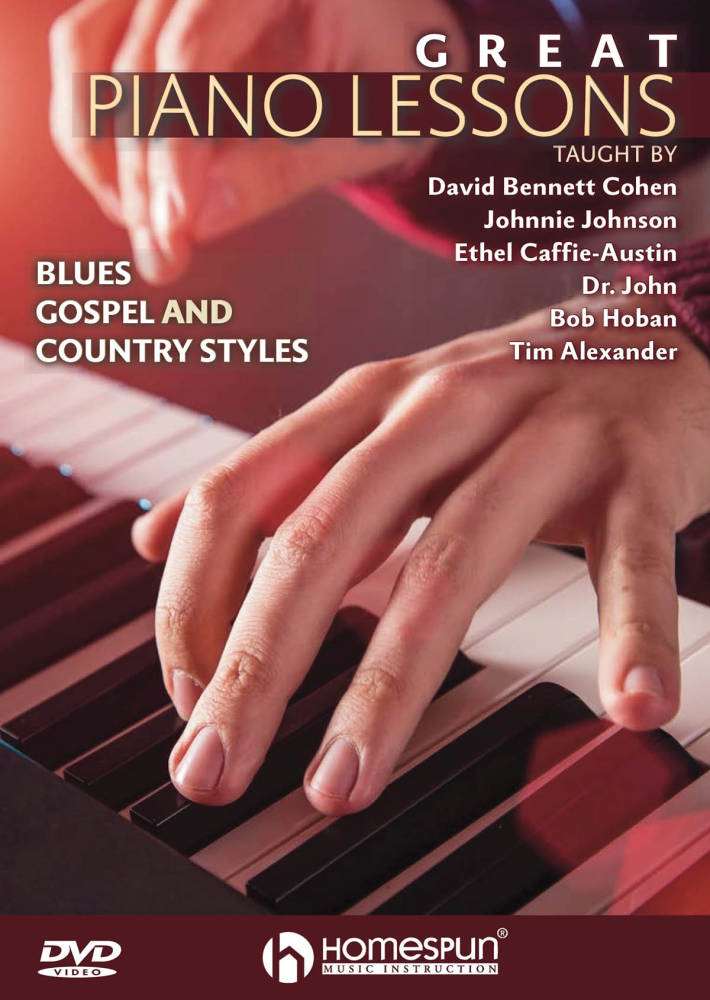 Great Piano Lessons: Blues, Gospel and Country Styles - Piano - DVD